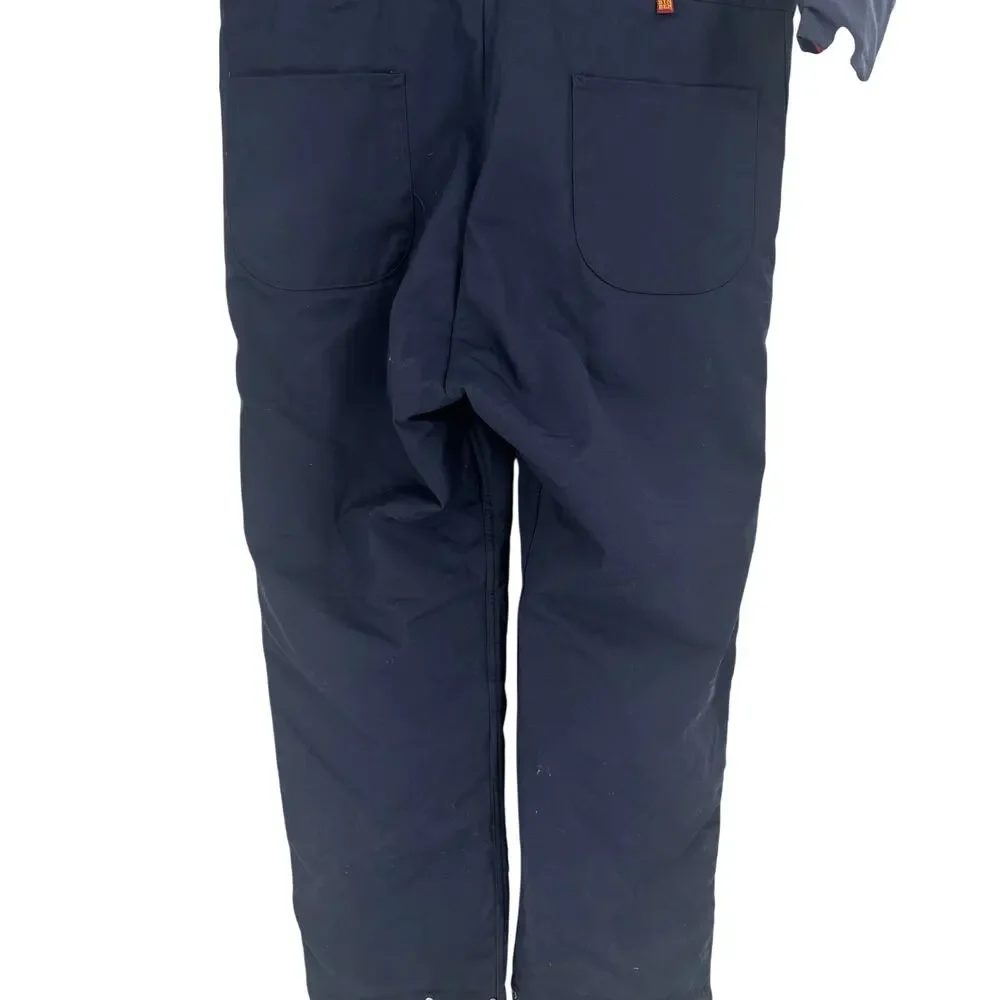 Vintage Big Ben Mens‎ XL Long Navy Blue Quilted Lined Work Coveralls